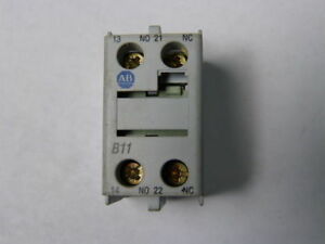  ALLEN BRADLEY 100-FB11 AUXILIARY CONTACT BLOCK 