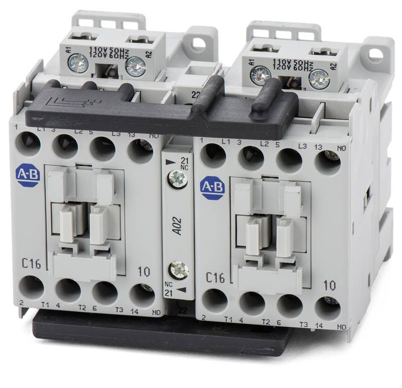  ALLEN BRADLEY 104-C16D22 16 AMP REVERSING CONTACTOR 