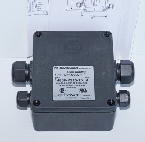 ALLEN BRADLEY 1485P-P2T5-T5 3 AMP MAX DEVICE BOX 