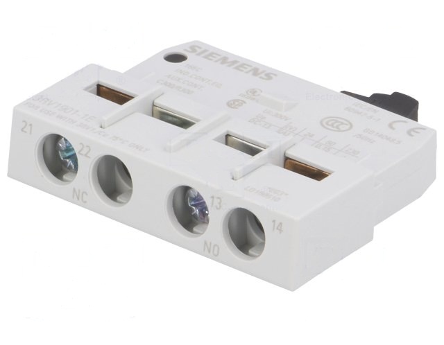 SIEMENS 3RV1901-1E 2.5 AMP AUXILIARY CONTACT SWITCH 