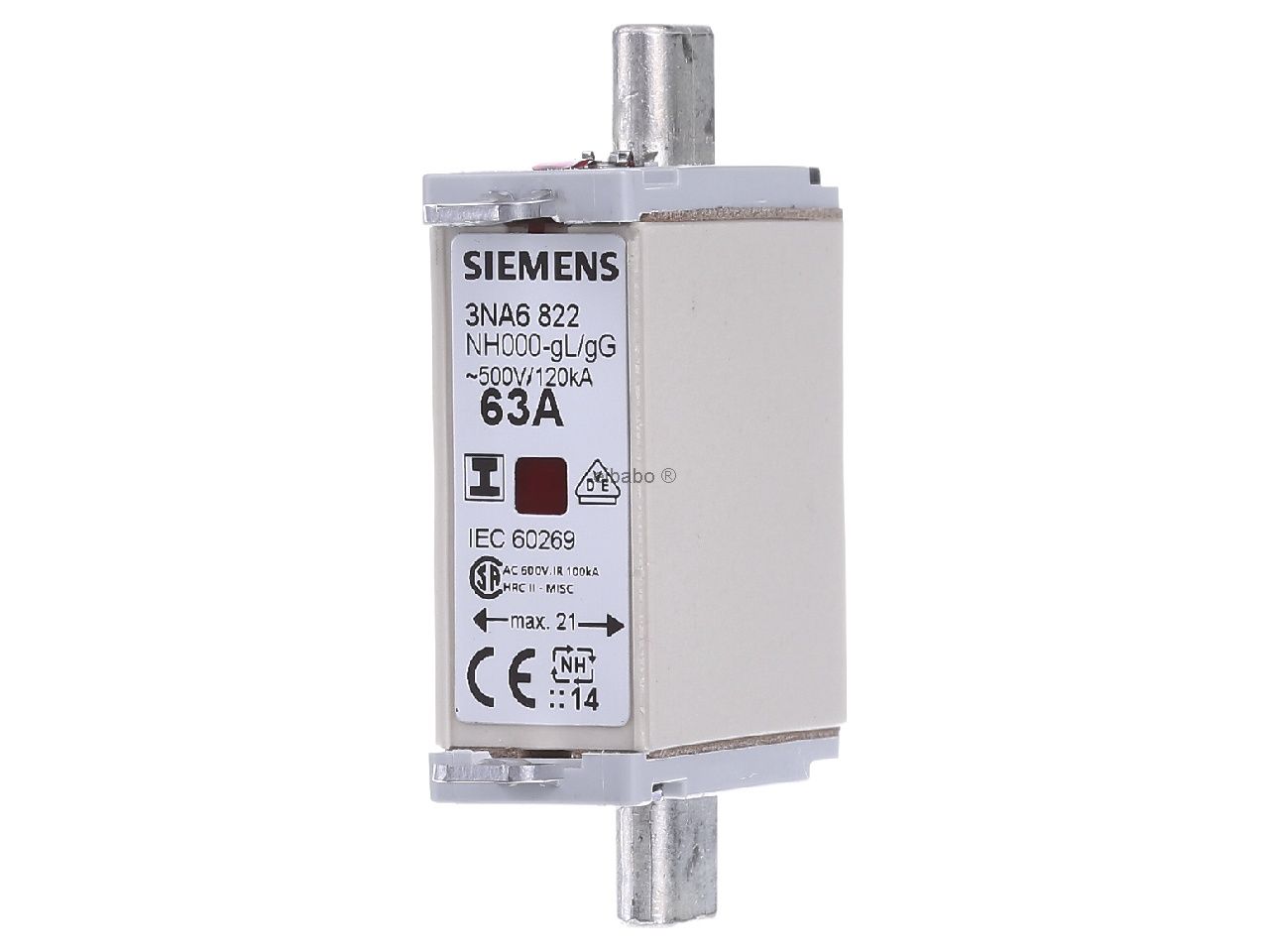 SIEMENS 3NA6822 63AMP FUSE