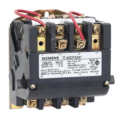 SIEMENS 40DP32AA 27 AMP HEAVY DUTY CONTACTOR