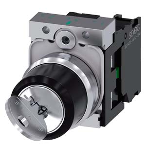 SIEMENS 3SU1150-4BF11-1BA0 KEY SWITCH 
