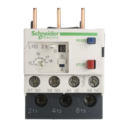 SCHNEIDER ELECTRIC TELEMECANIQUE LRD21 12/18 AMP OVERLOAD RELAY