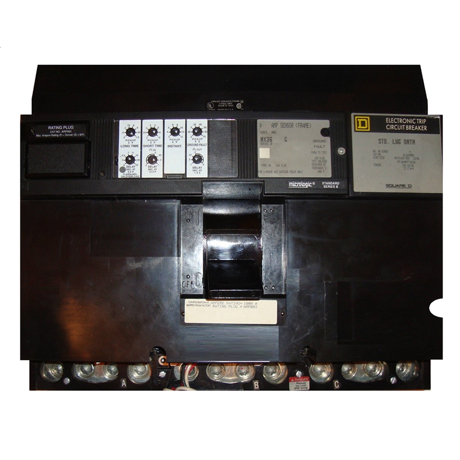 SCHNEIDER ELECTRIC SQUARE D NX361000G 1000AMP MOLDED CASE CIRCUIT BREAKER