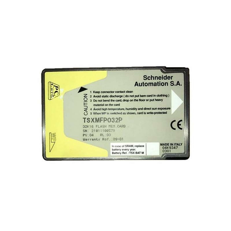 SCHNEIDER ELECTRIC TELEMECANIQUE TSXMFP032P FLASH MEMORY CARD