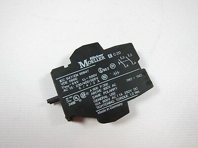 EATON CORPORATION KLOCKNER MOELLER EC20 10 AMP CONTACT BLOCK