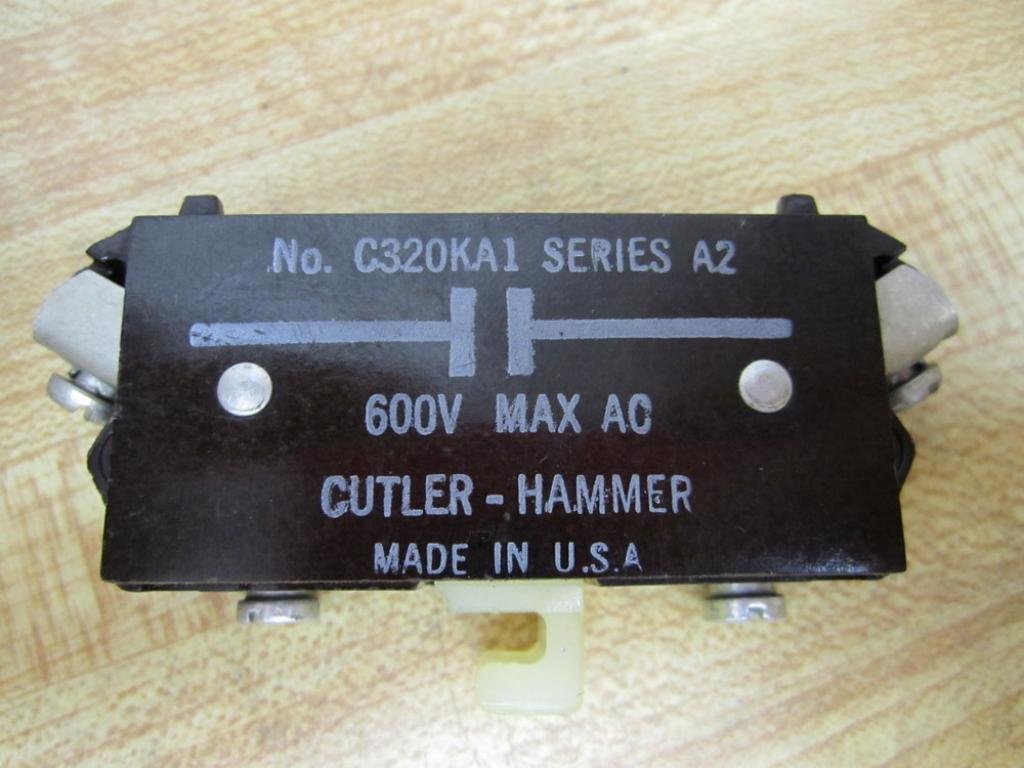 EATON CORPORATION CUTLER HAMMER C320-KA1 AUXILIARY CONTACT