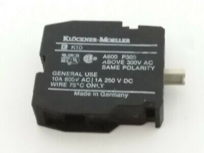 EATON CORPORATION KLOCKNER MOELLER EK10 10 AMP CONTACT BLOCK