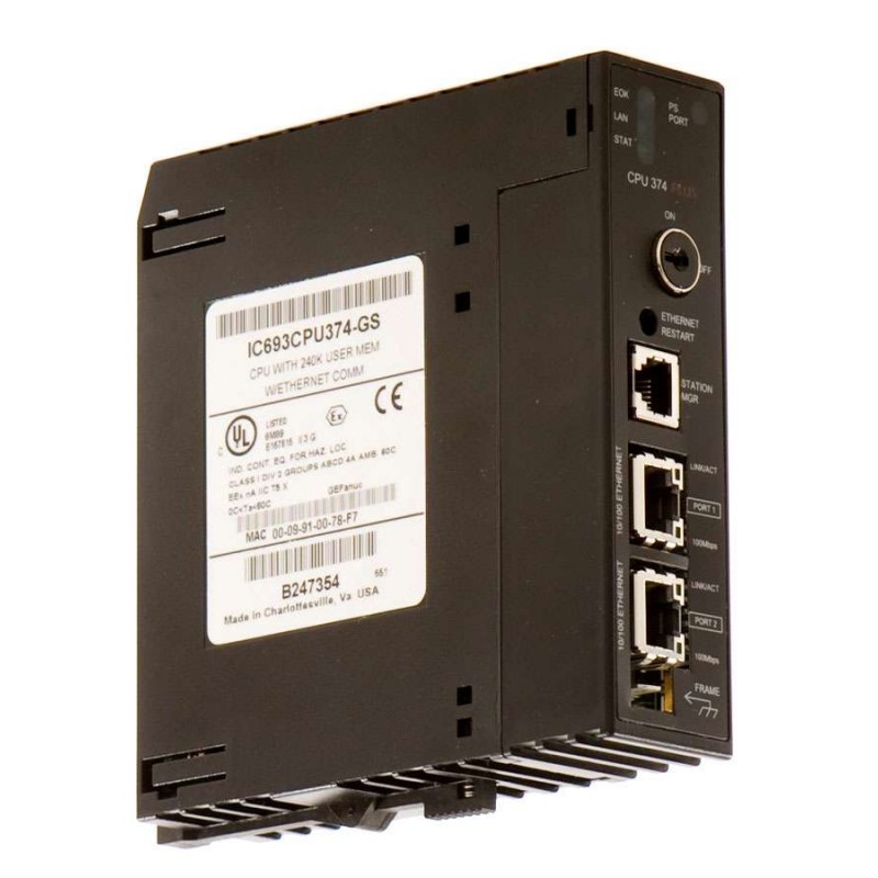 GE FANUC IC693CPU374-GS CPU 374 PLUS WITH 240K USER MEMORY WITH ETHERNET COMM