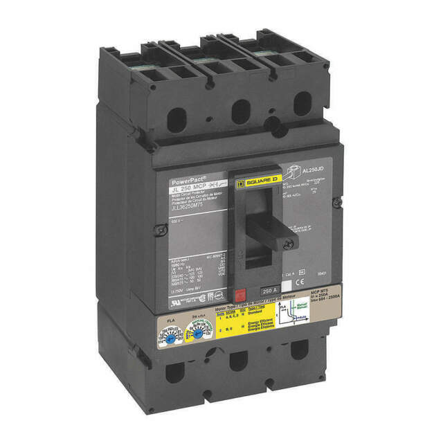 SQUARD D JJ 250 JJL36250M75LC MOTOR CIRCUIT PROCTOR POWERPACT JJ250 600V 2520A