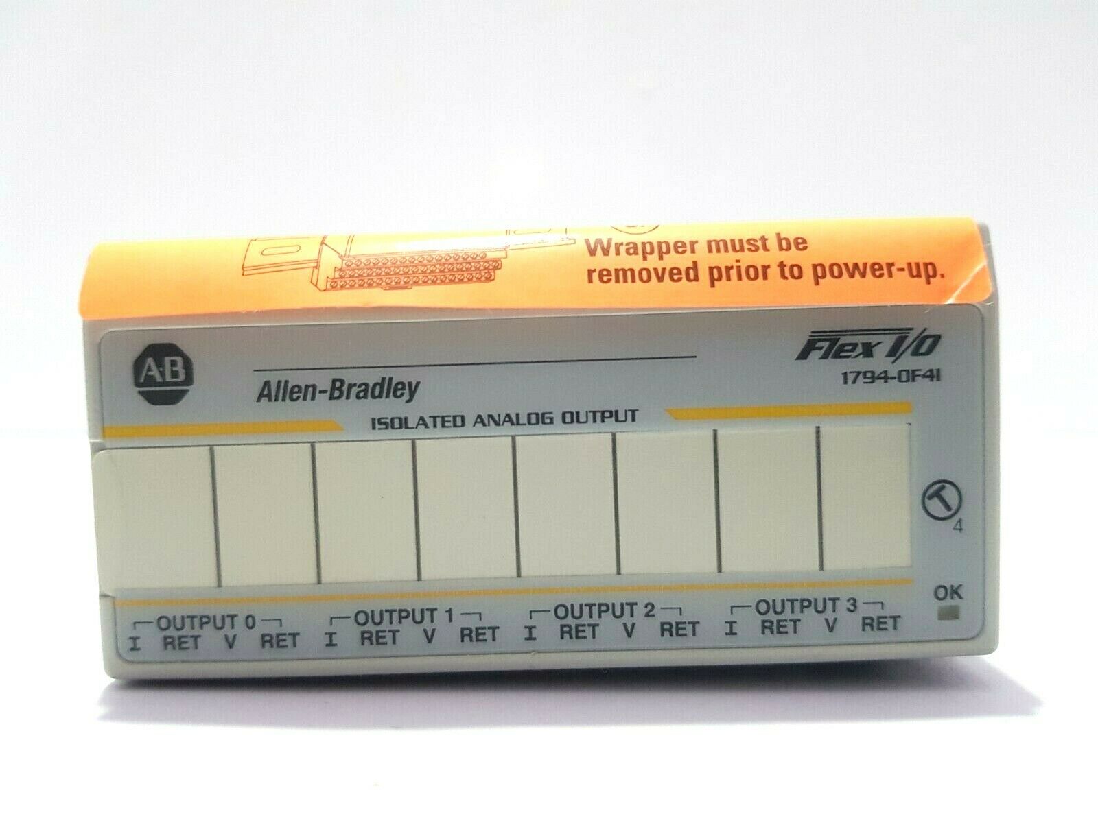 ALLEN BRADLEY 1794-OF4I ISOLATED ANALOG OUTPUT 82142 FLEX I/O SER A