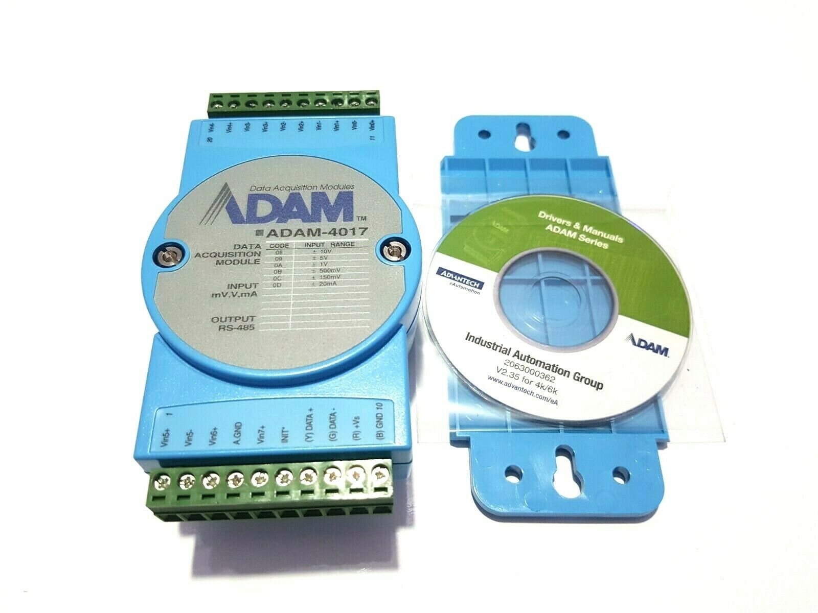 ADVANTECH ADAM 4017 8-CHANNEL ANALOG INPUT MODULE REV A0 ADAM 4017-D2E