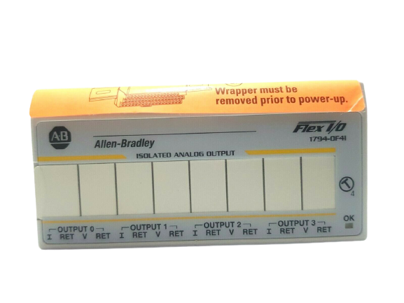 ALLEN BRADLEY 1794-0F4I ISOLATED ANALOG OUTPUT 82142 FLEX I/O SER A