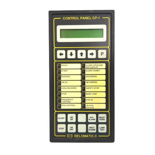 DEIF DELOMATIC-3 CONTROL PANEL CP-1 1044220050E 24V DC