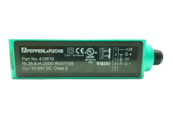 PEPPERL+FUCHS RL28-8-H-2000-IR/47/105 BACKGROUND SUPPRESSION SENSOR 5 PIN