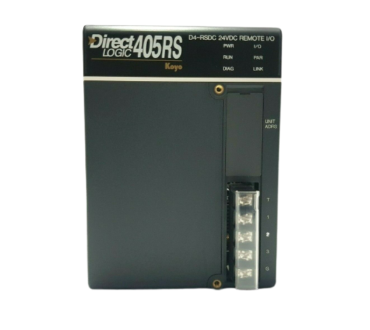 KOYO DIRECT LOGIC 405RS D4-RSDC 24VDC REMOTE I/O MODULE / D4RSDC