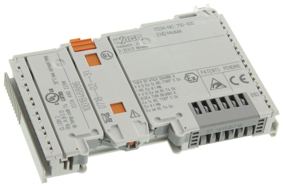 WAGO 750-600 END MODULE INTERNAL BUS TERMINATION
