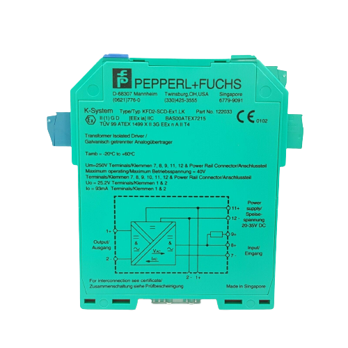 PEPPERL+FUCHS KFD2-SCD-Ex1.LK SMART CURRENT DRIVER 122033