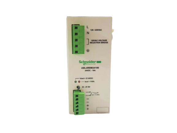SCHNEIDER PHASEO ABL4RSM24100 POWER SUPPLY 120/230 VAC 23/27.5 VDC