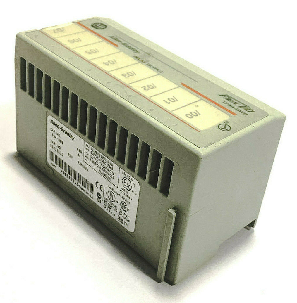 ALLEN BRADLEY 1794-OW8 FLEX I/O ISOLATED RELAY CONTACTS 8 POINT PLC OUTPUT MODULE