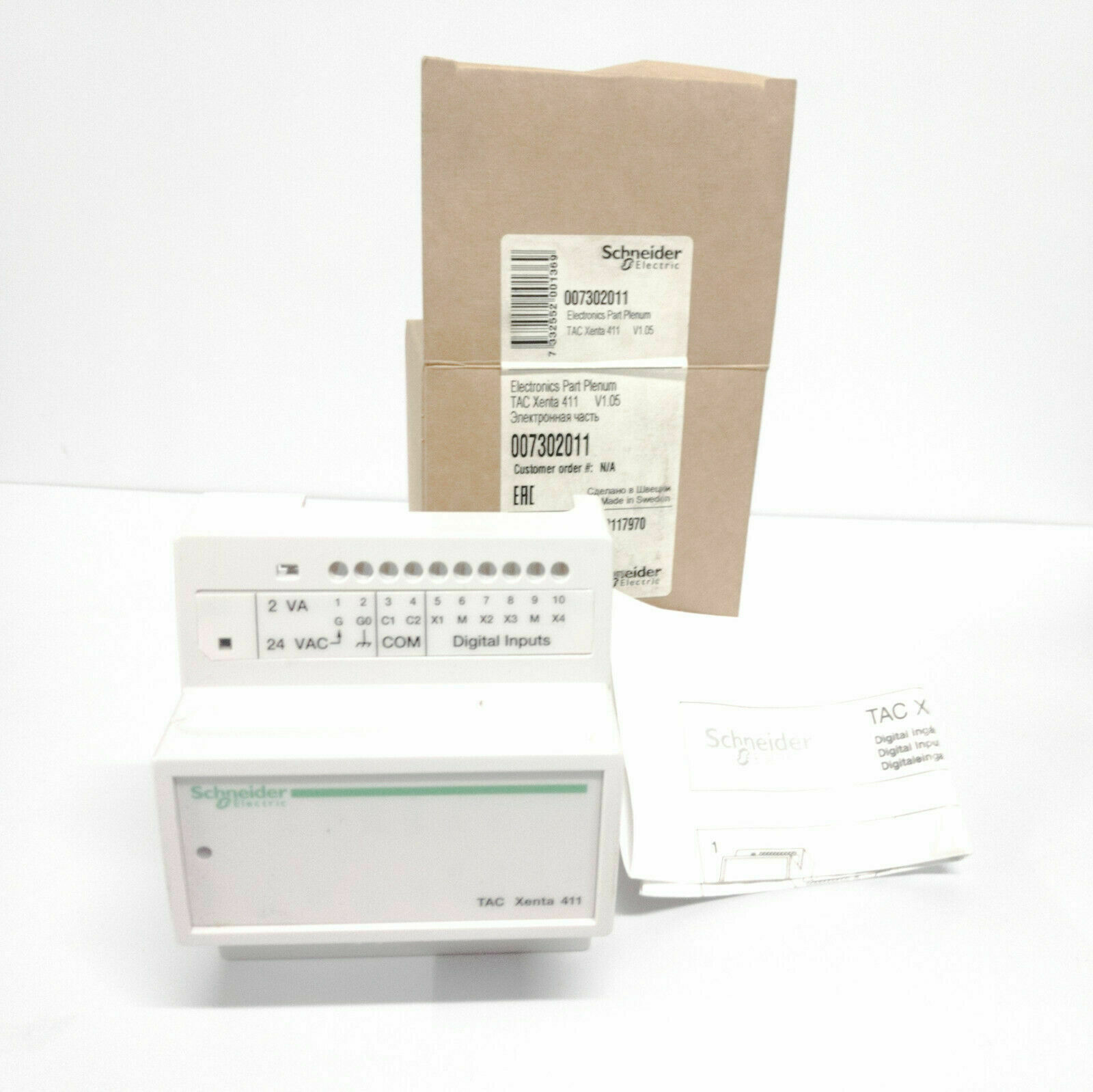 SCHNEIDER ELECTRIC 0-073-0201-1 TAC XENTA 411 PLC I/O MODULE