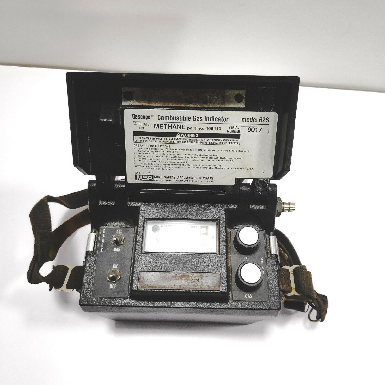 MSA 468410 Utility Model 62S Gascope Combustible Gas Indicator