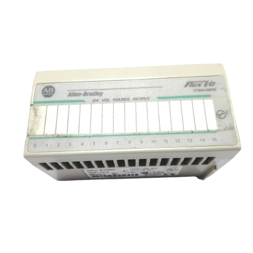ALLEN BRADLEY 1794-OB16 FLEX I/O 16 POINT OUTPUT PLC MODULE