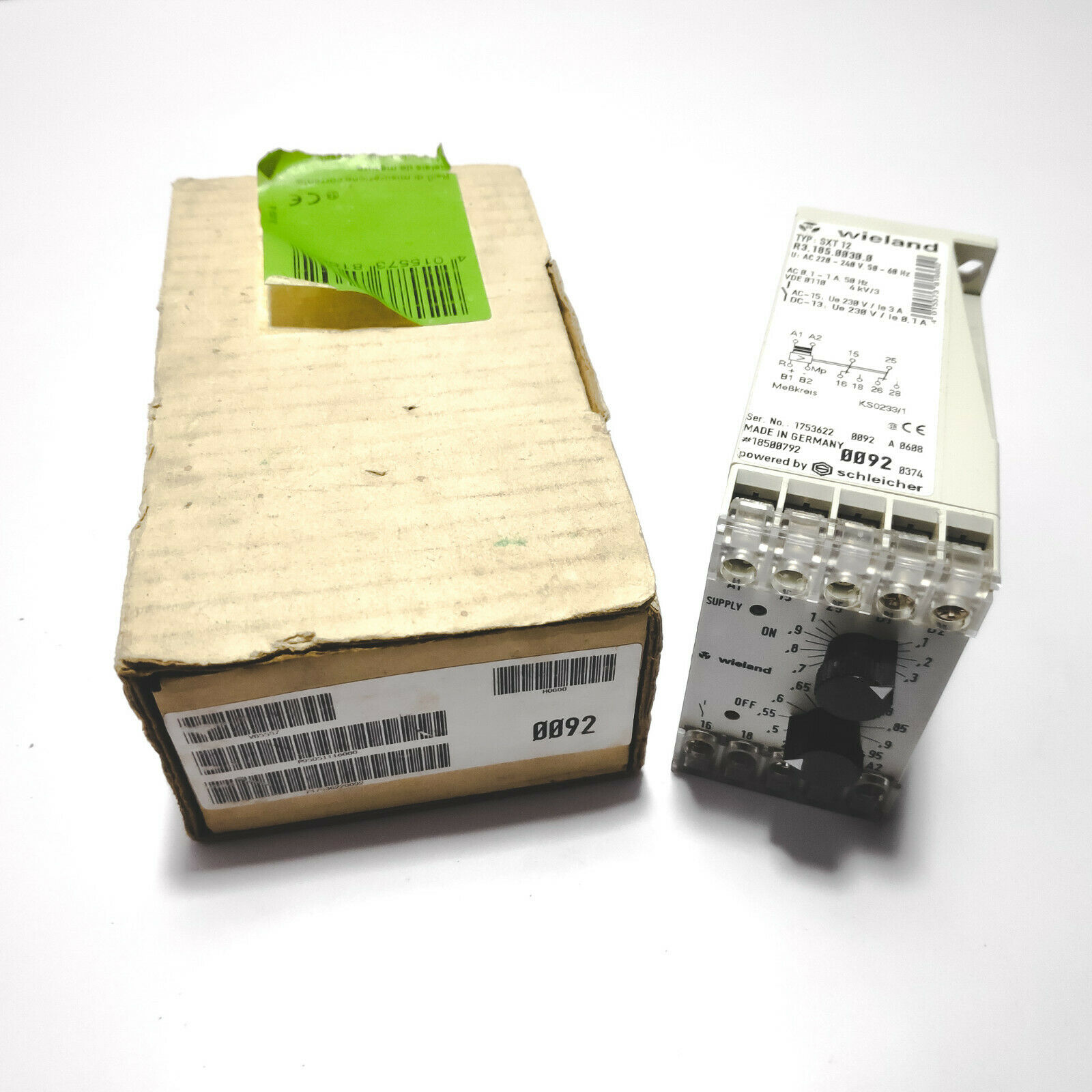 Wieland SXT 12 R3.185.0030.0 Electromechanical Relay