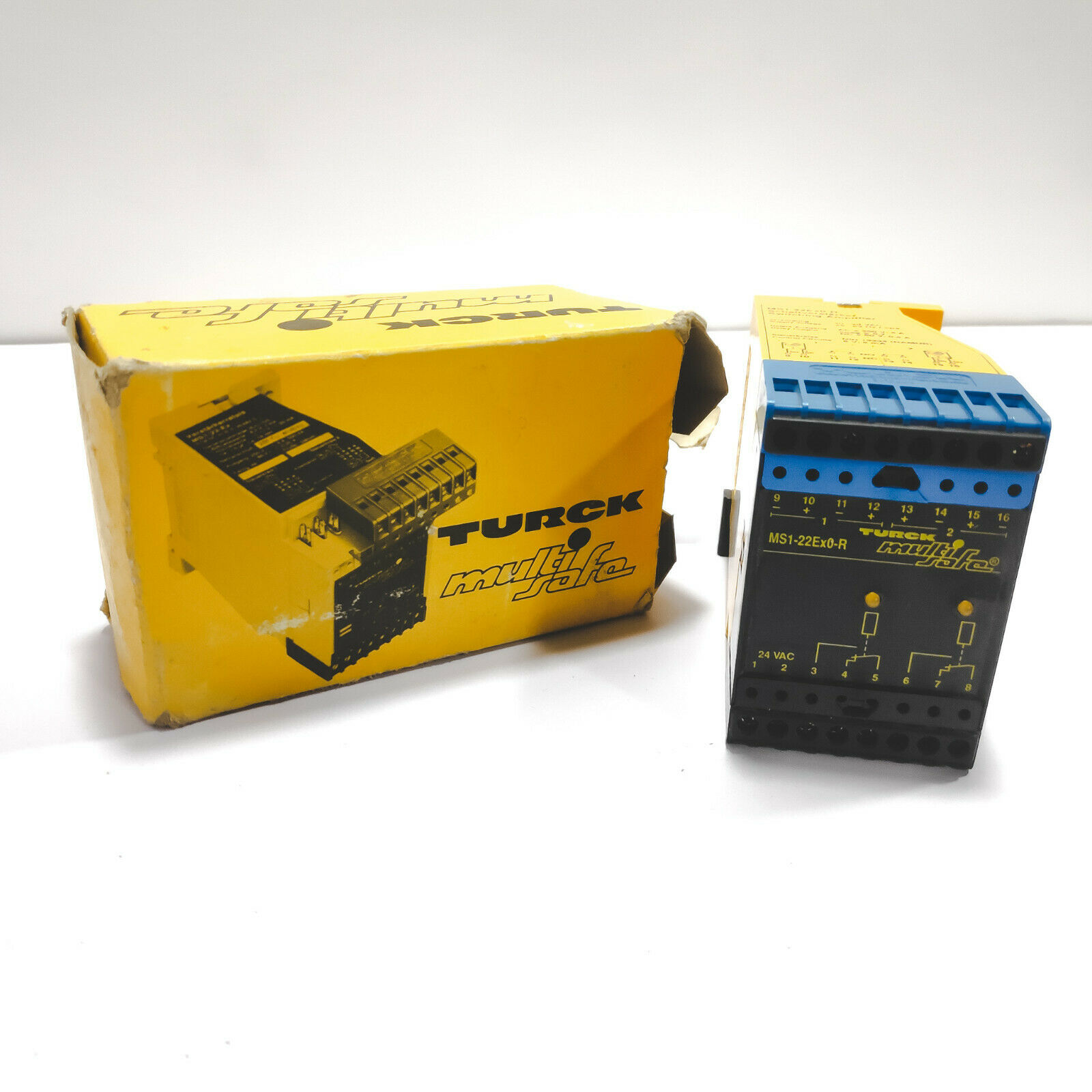 TURCK ELEKTRONIK MS1-22EX0-R/24VAC SAFETY SWITCHING AMPLIFIER RELAY