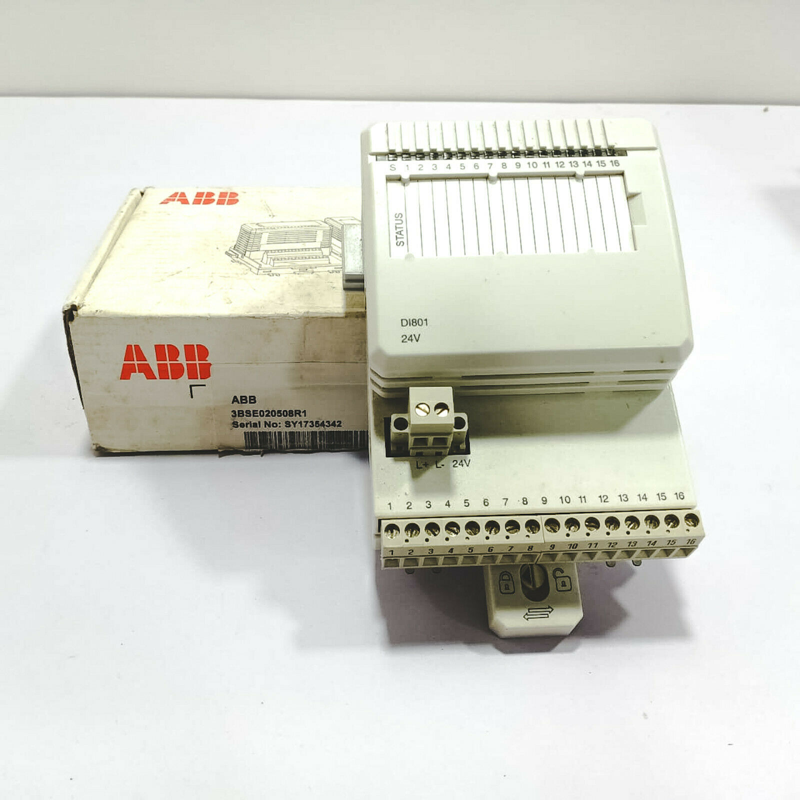 ABB 3BSE020508R1 DI801 16 CHANNEL DIGITAL INPUT MODULE