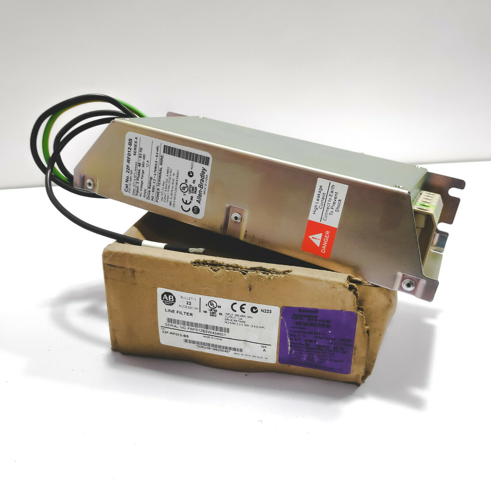 ALLEN BRADLEY 22F-RF012-BS - POWERFLEX 4M EMC F FILTER KIT FILTER