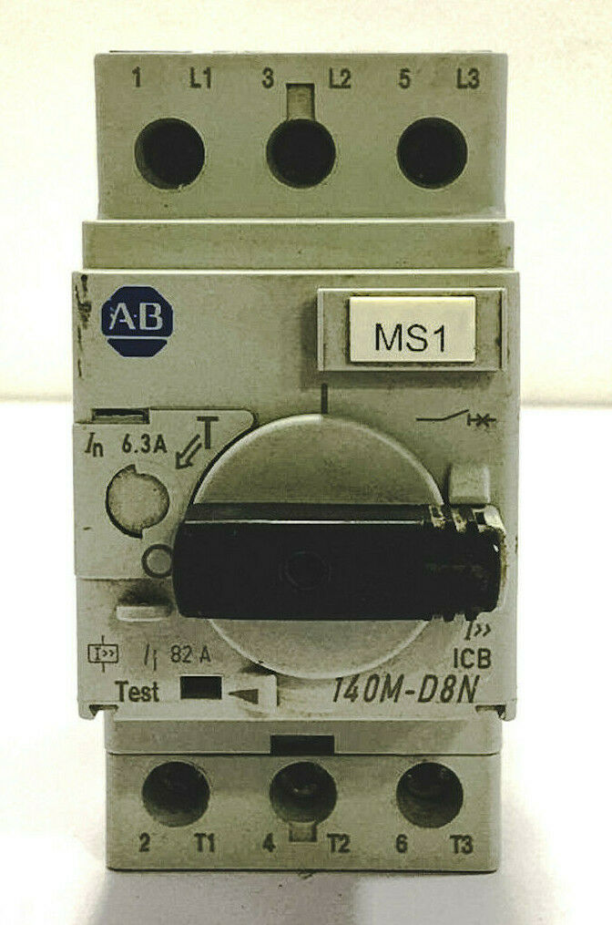 ALLEN BRADLEY 140M-D8N-B63 6.3A MOTOR CIRCUIT PROTECTOR