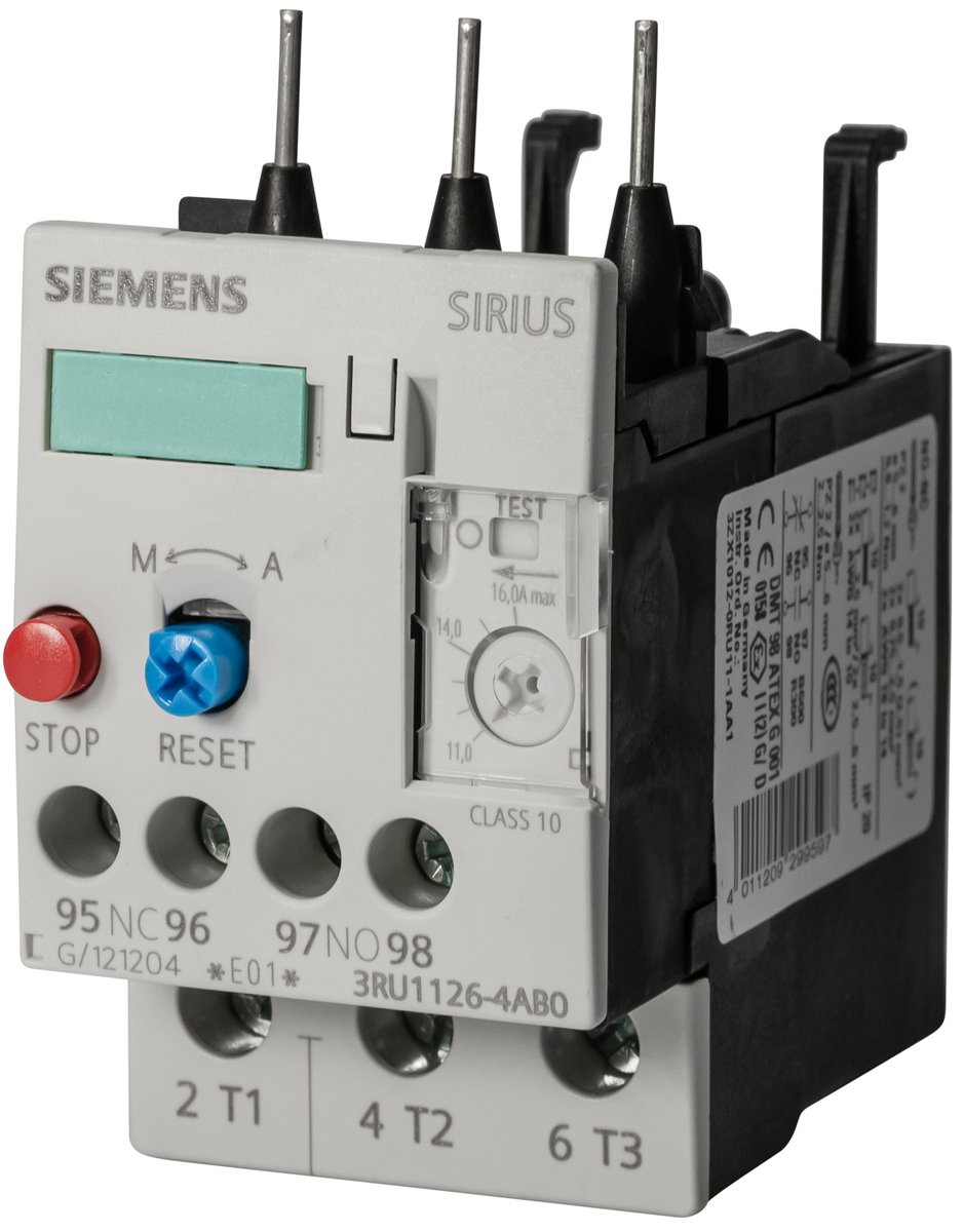 SIEMENS SIEMENS INDUSTRY 3RU1126-4AB0 OVERLOAD RELAY