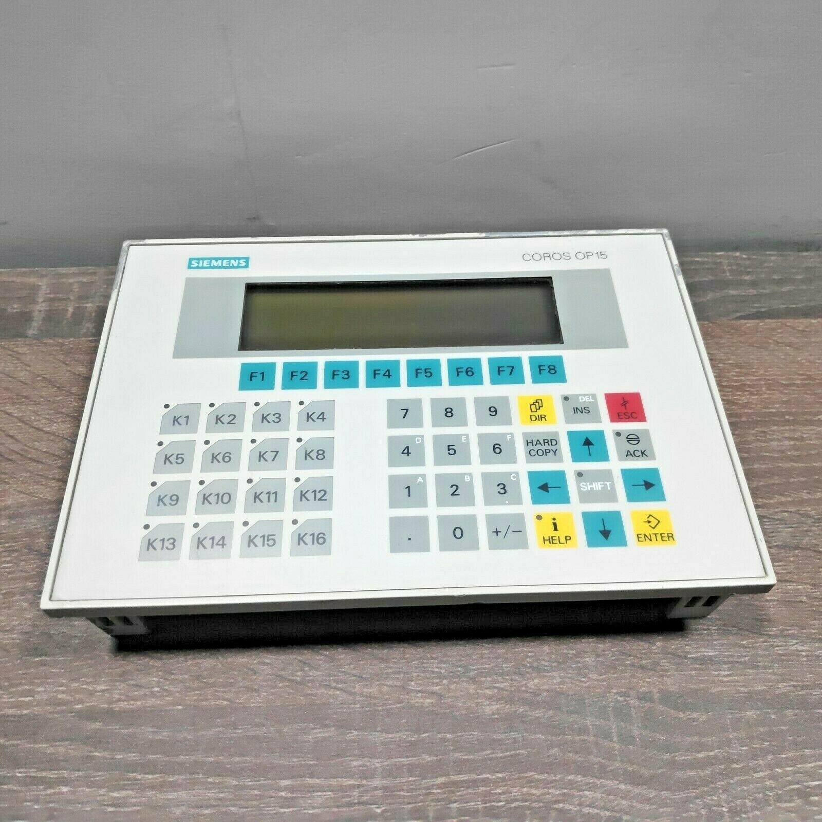 SIEMENS 6AV3515-1MA20-1AA0 OPERATOR PANEL COROS OP15-C1 INTERFACES PANEL