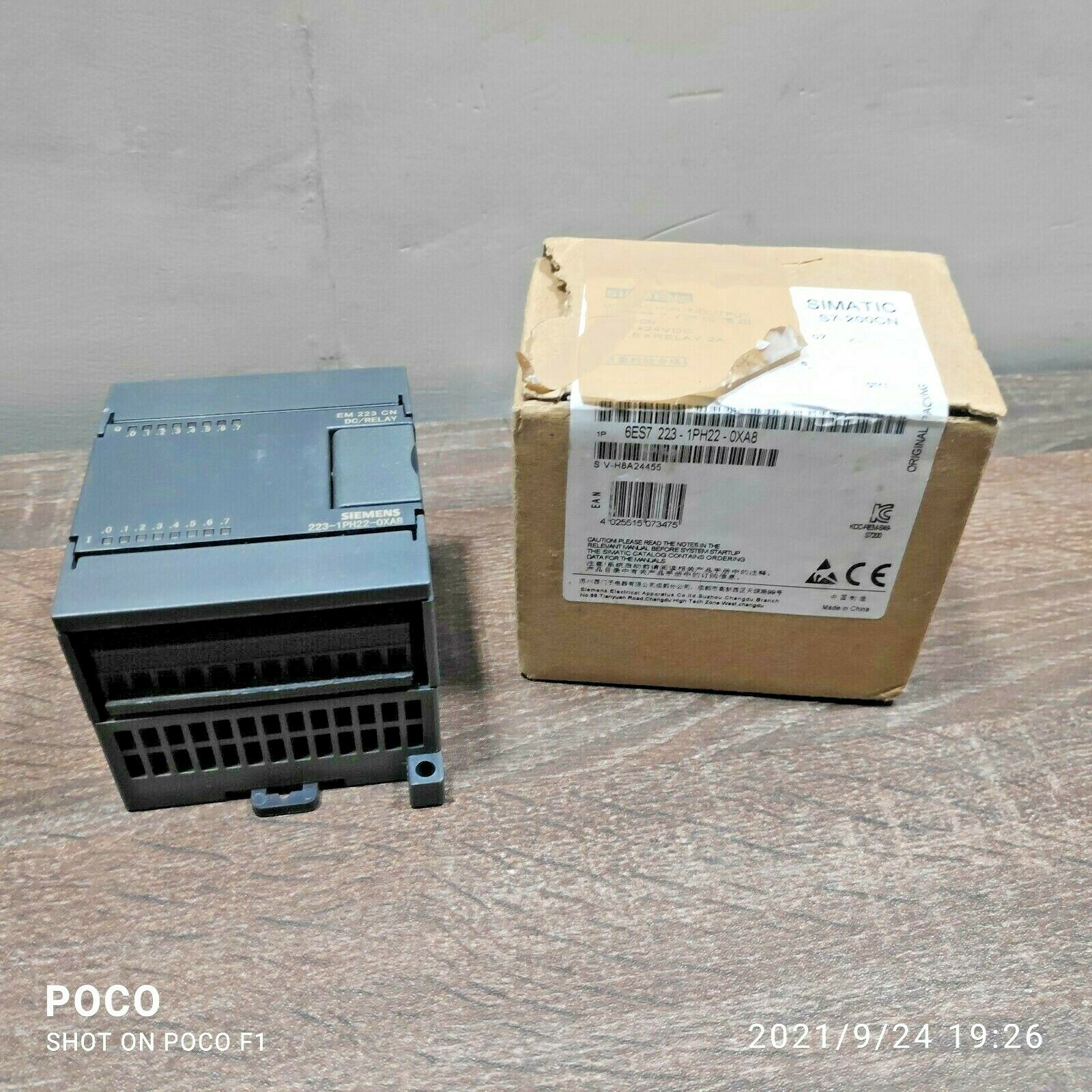 SIEMENS 6ES7223-1PH22-0XA8 DIGITAL I/O MODULE