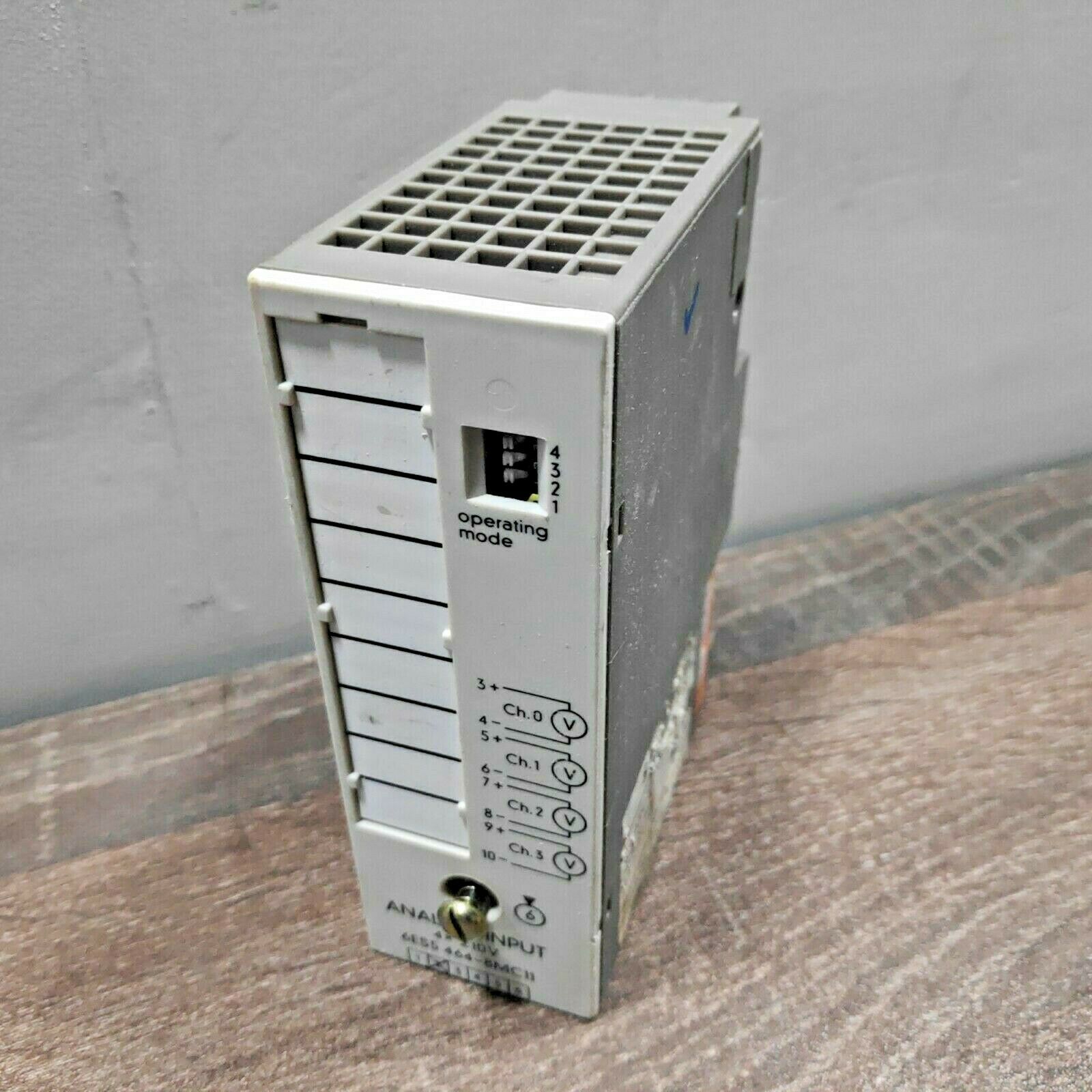 SIEMENS 6ES5464-8MC11 SIMATIC S5 4POINT ANALOG INPUT MODULE
