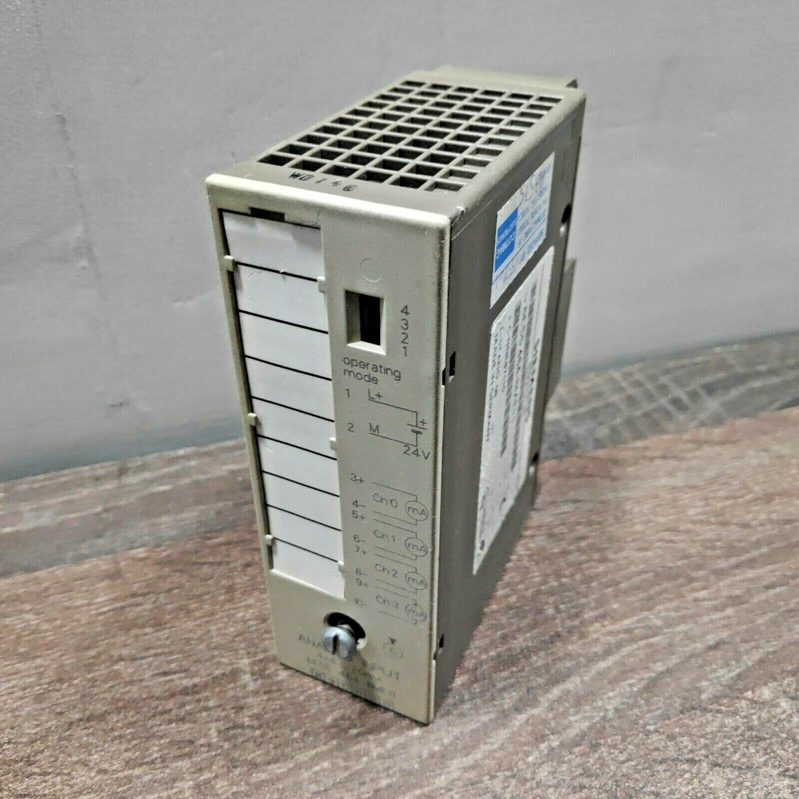 SIEMENS 6ES5464-8ME11 SIMATIC S5 4POINT ANALOG INPUT MODULE
