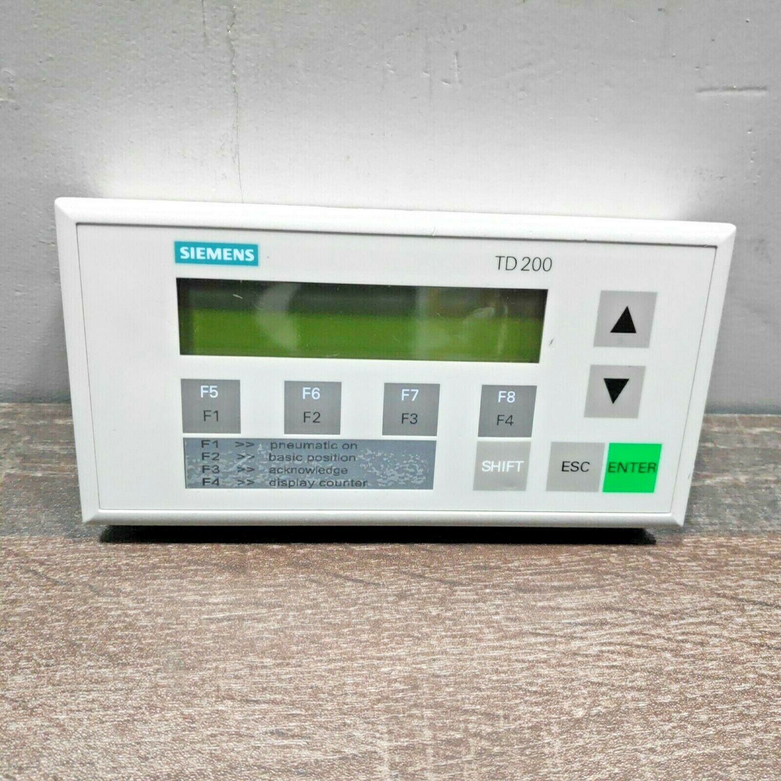 SIEMENS 6ES7272-0AA30-0YA1 TD200 OPERATOR INTERFACE