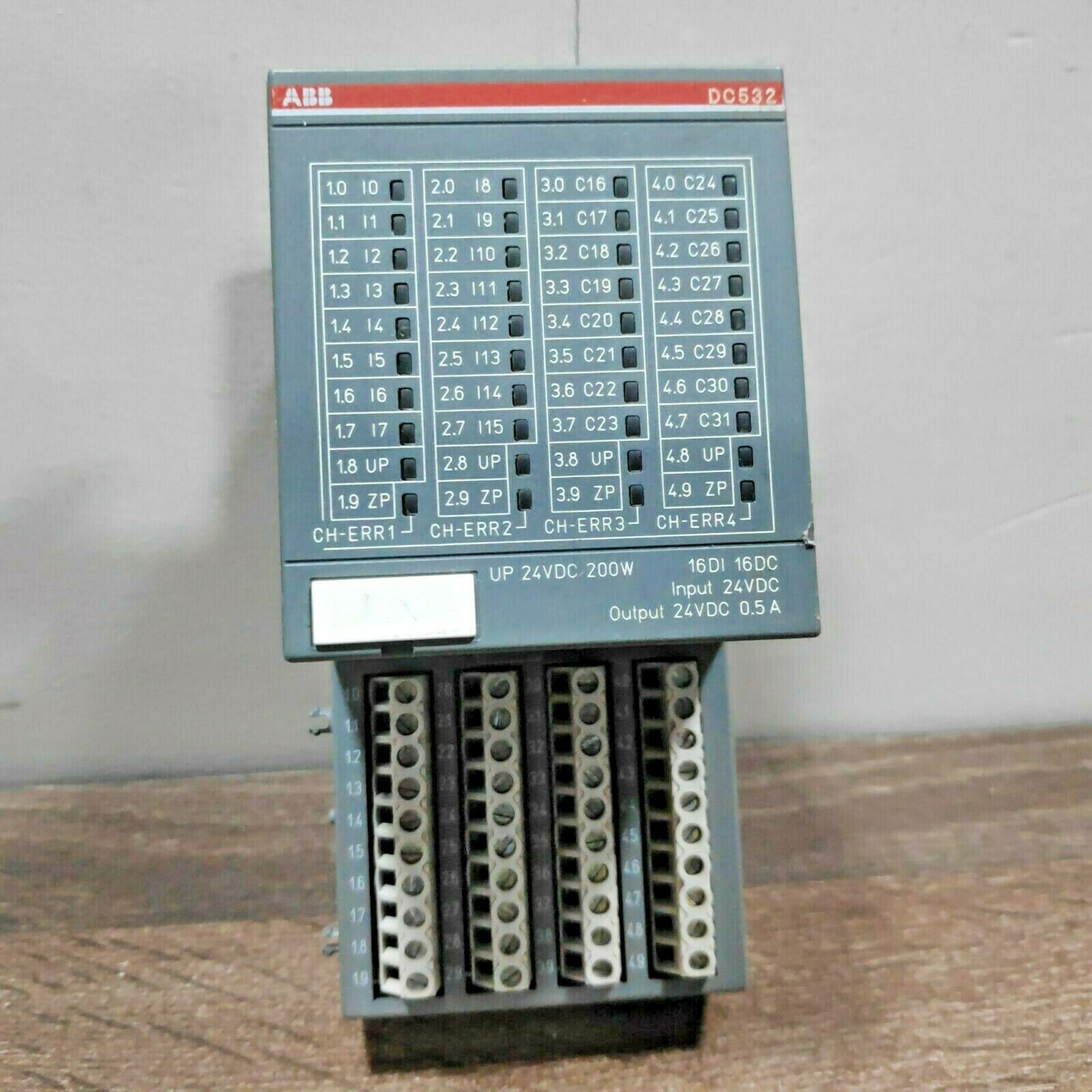 ABB 1SAP240100R0001 DC532 DIGITAL I/O MODULE WITH 1SAP212200R0001 TU515 I/O TERMINAL UNIT