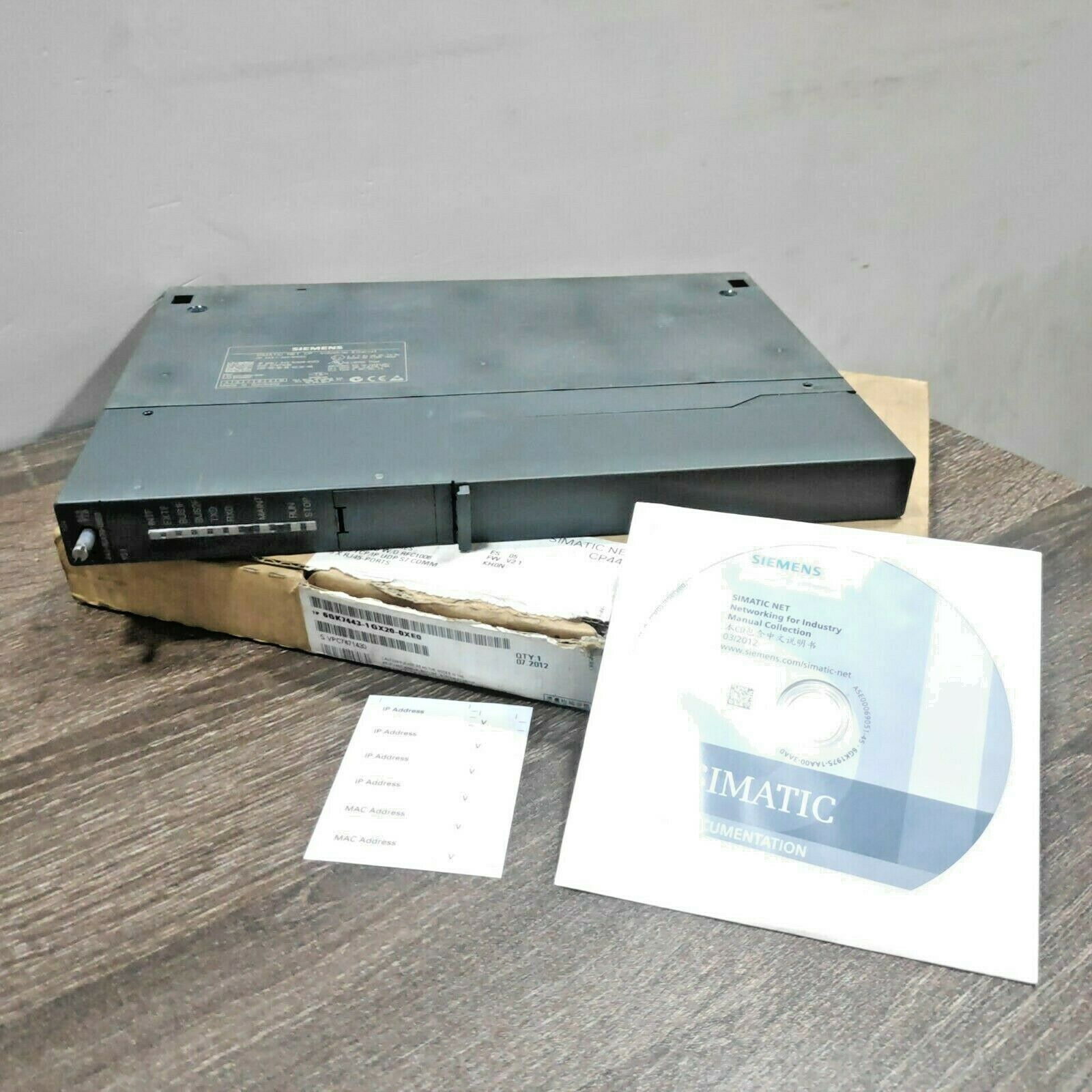 SIEMENS 6GK7-443-1GX20-0XE0 SIMATIC S7-400 COMMUNICATIONS PROCESSOR