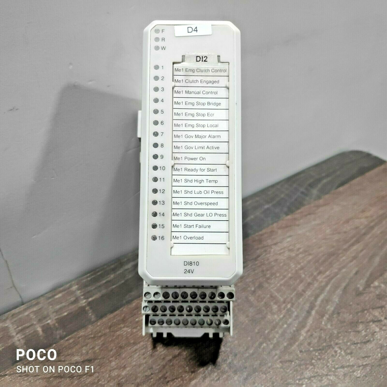 ABB 3BSE008508R1 DI810 INPUT MODULE WITH 3BSE013230R1 TU810V1 TERMINATION