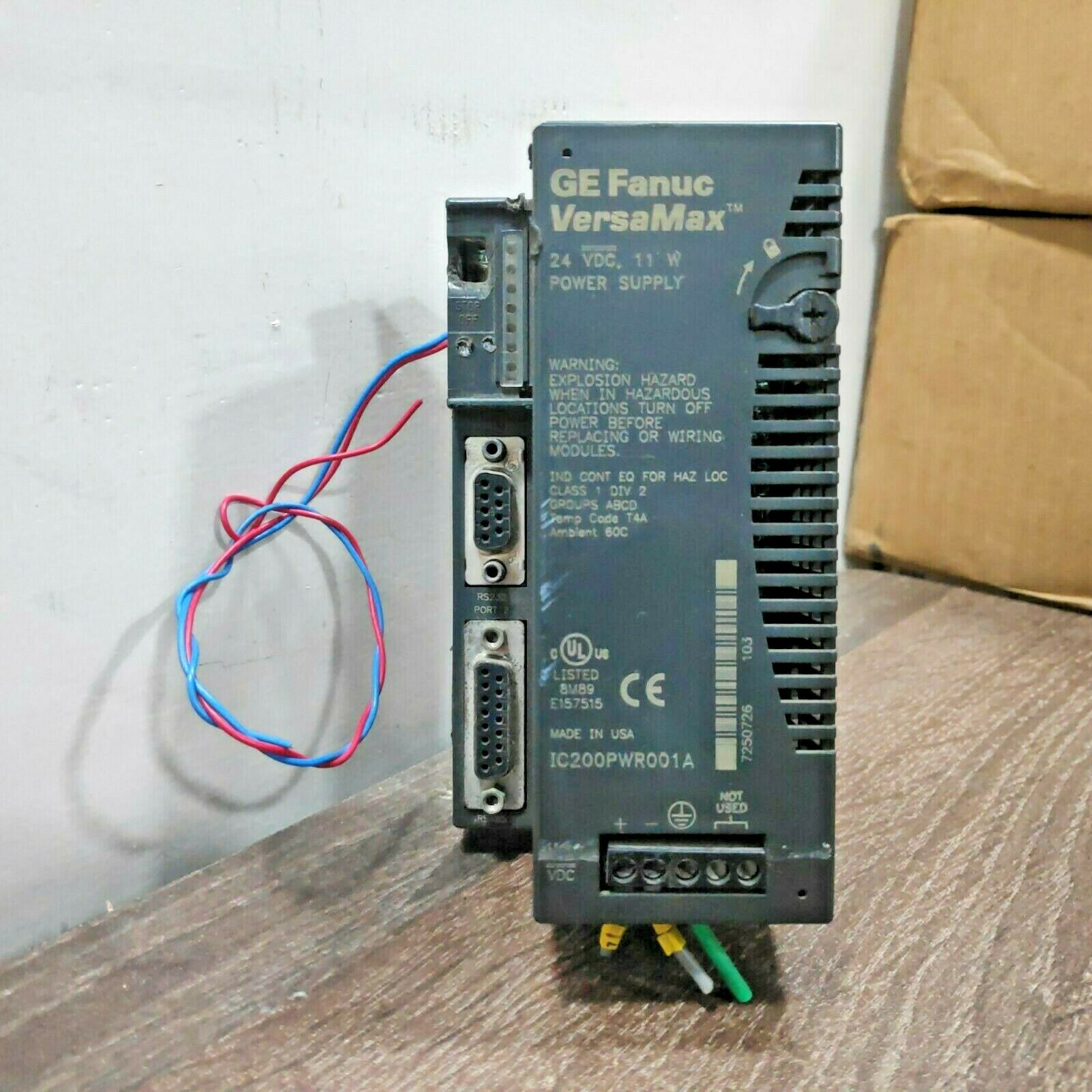 GE FANUC VERSAMAX IC200PWR001A POWER SUPPLY MODULE