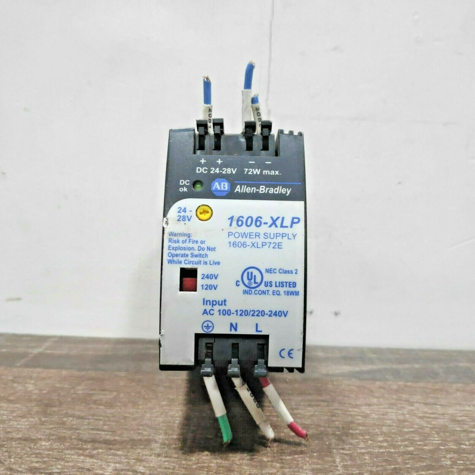 ALLEN BRADLEY 1606-XLP72E SER.A 1606-XLP SERIES POWER SUPPLY