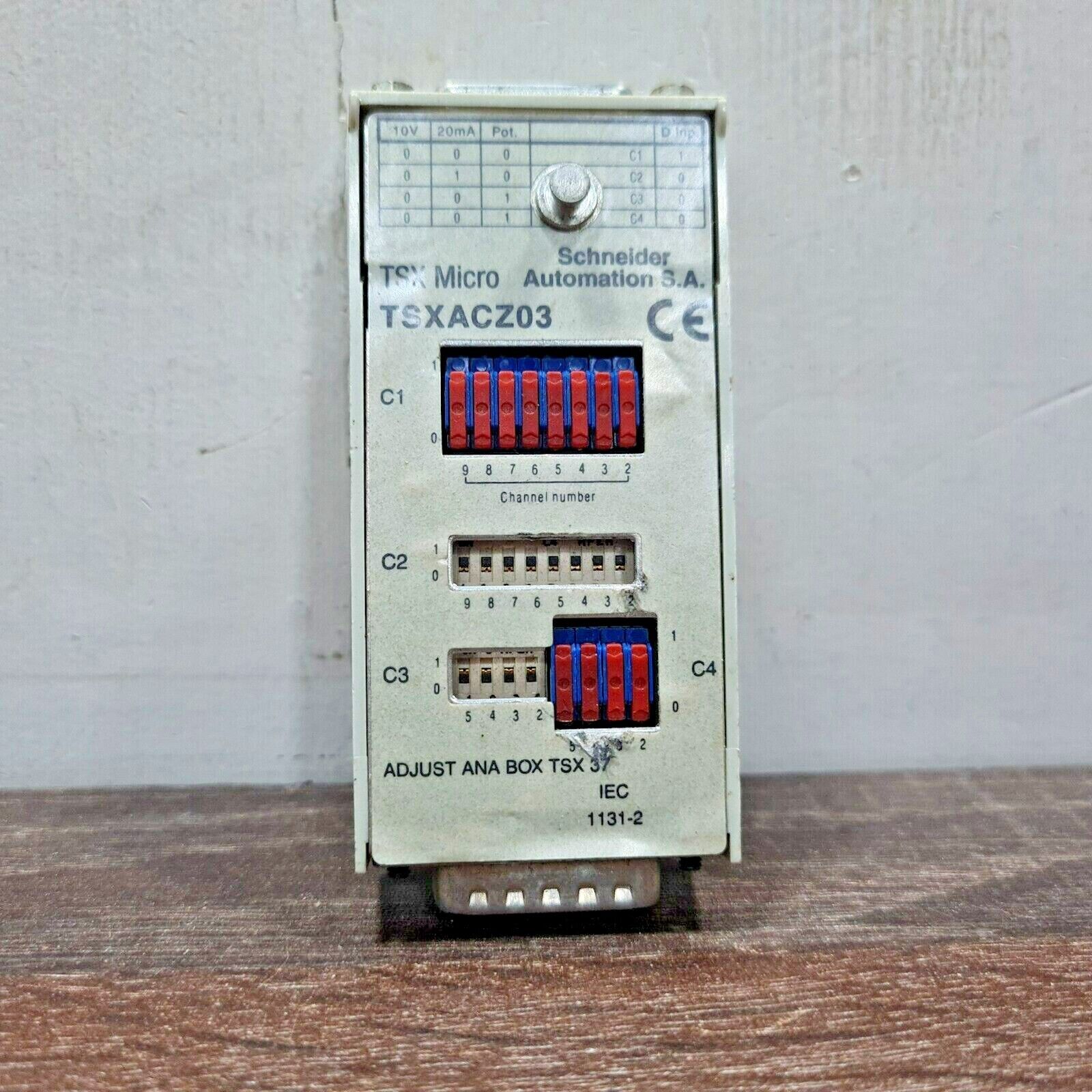 SCHNEIDER TSXACZ03 MODICON TSX MICRO ANALOG INPUT ADJUSTMENT BOX