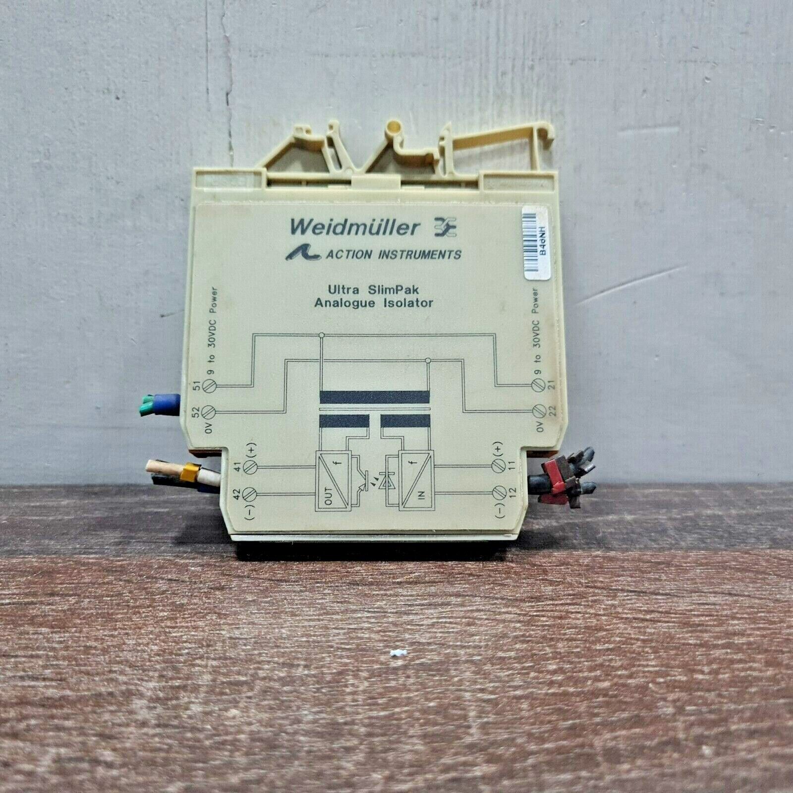 WEIDMULLER 832709 ULTRA SLIMPAK ANALOGUE ISOLATOR