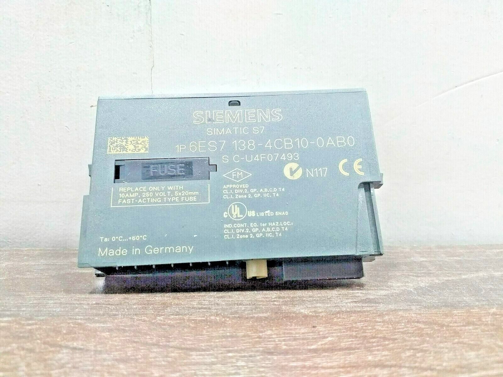 SIEMENS 6ES7138-4CB10-0AB0 POWER MODULE