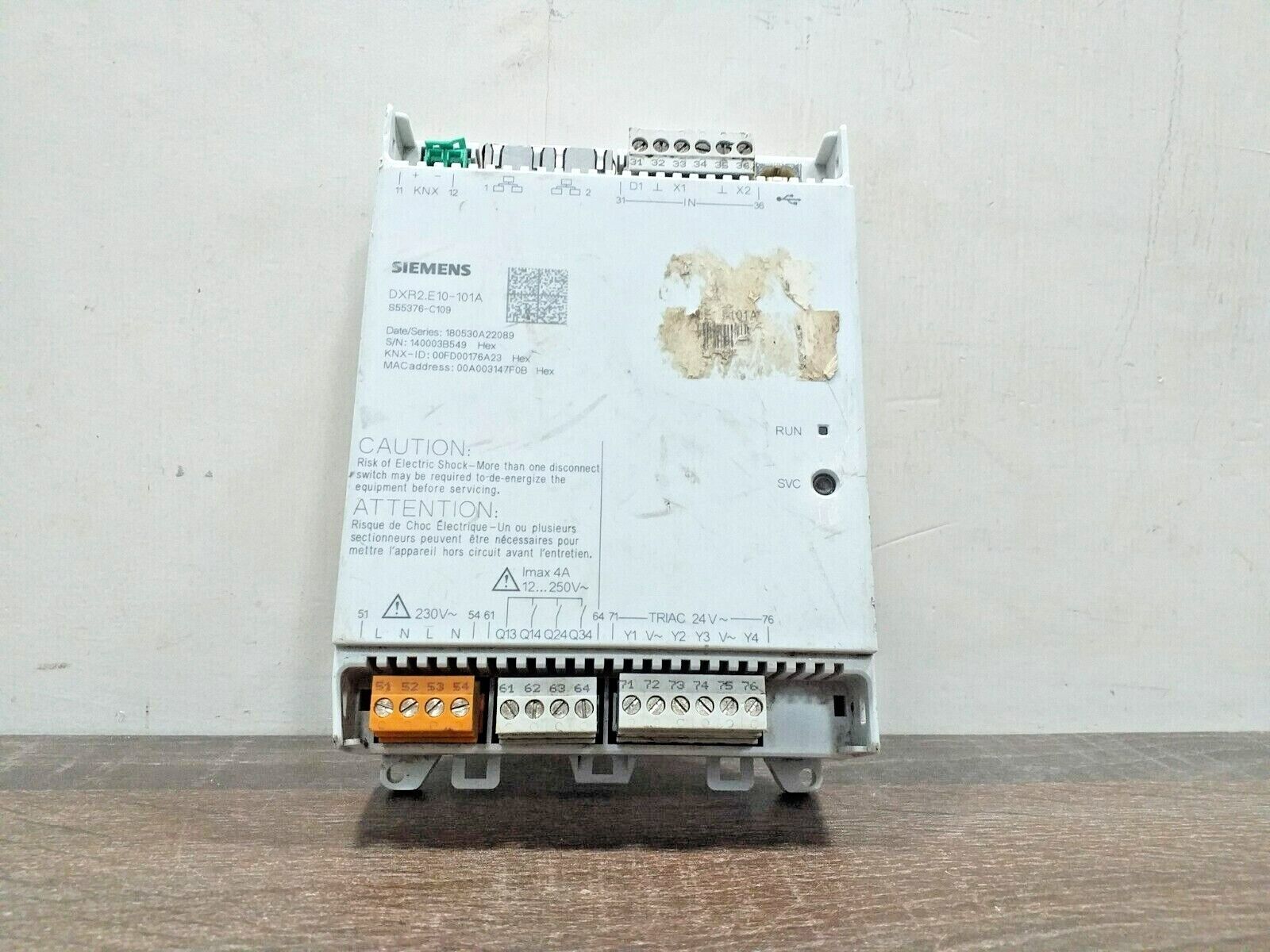 SIEMENS DXR2.E10-101A S55376-C109