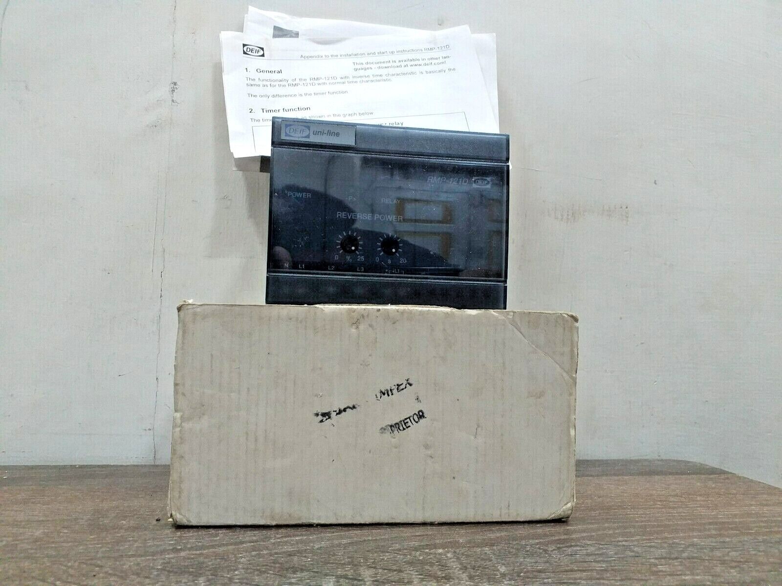 DEIF RMP121D REVERSE POWER RELAY