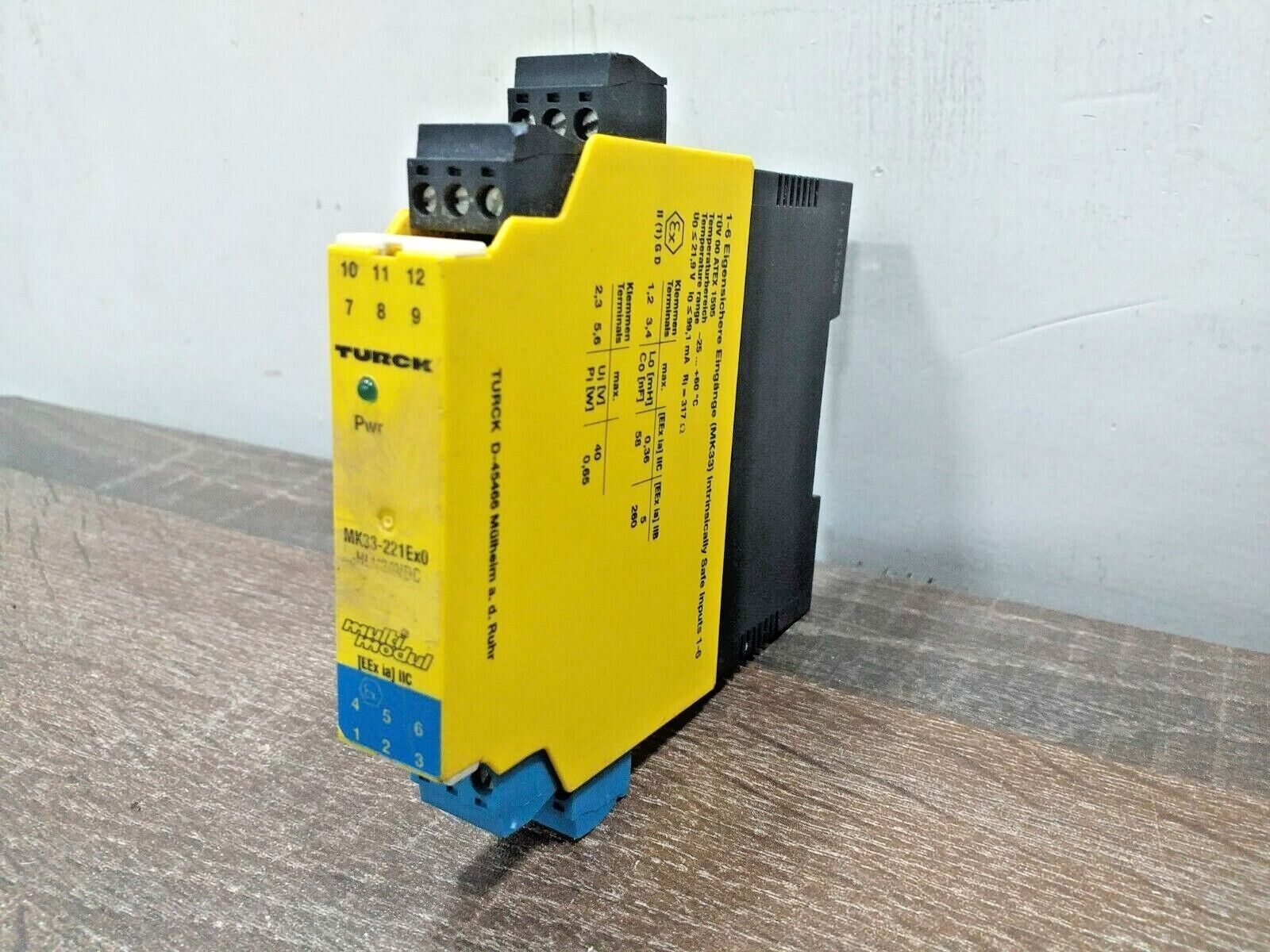 TURCK MK33-221-EX0-HLI/024VDC RELAY MULTIMODULE